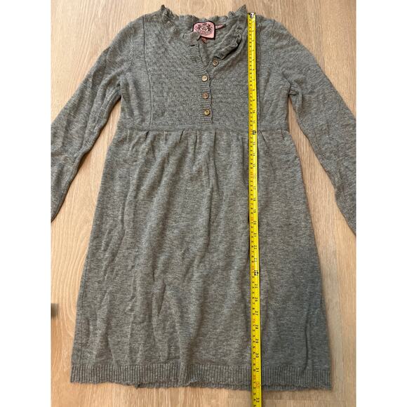 Juicy Couture Knit Cashmere Blend Sweater Dress Gray Size M - Picture 6 of 7